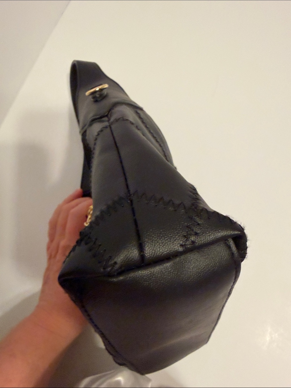 Black universal thread good co. Quilted Patchwork Shoulder Bag - Women - Picture 8 of 12